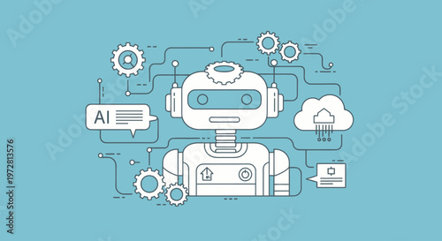 Robot with AI and Cloud Connection.