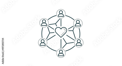 People connected in a circle.