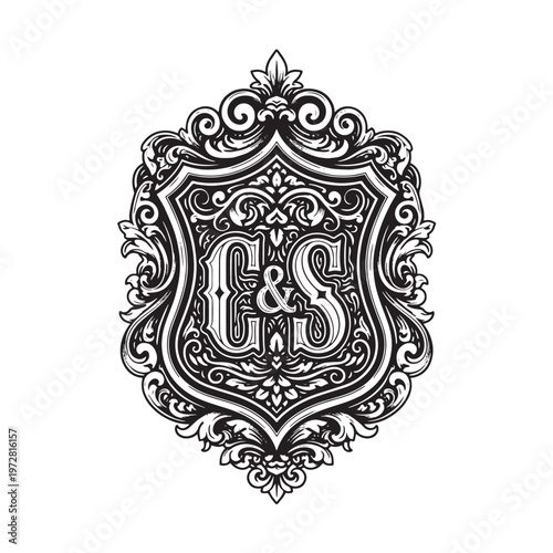 World coat of arms with crown and shield design