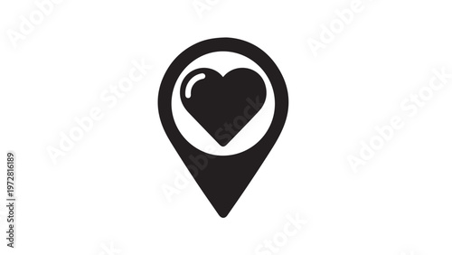 Ice cream heart icon vector design