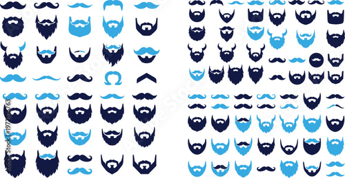 Dairy products collection flat icons set for your design.