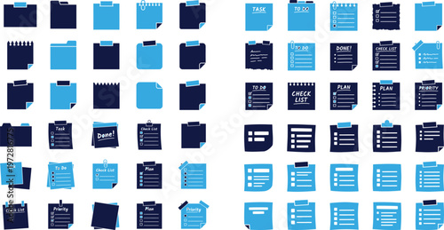 Dairy products icons flat design style set for your website.