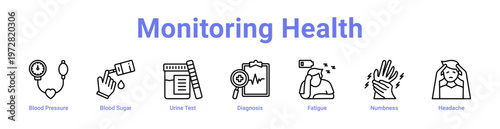 Monitoring Health web icons in banners and collections