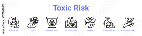 Toxic Risk web icons in banners and collections