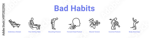 -Bad Habits web icons in banners and collections
