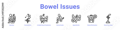 -Bowel Issues web icons in banners and collections