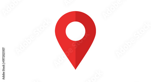 A red map pin icon on white background.