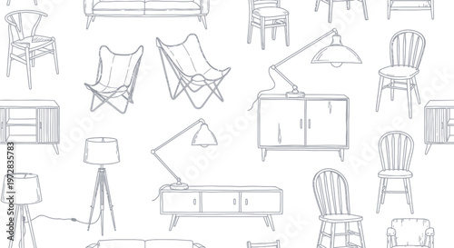 Collection of home furniture items.