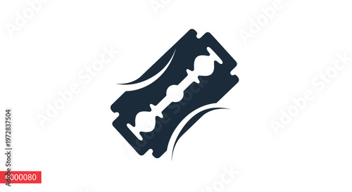 Sharp Razor Blade Icon - Close Shave, Precision, Grooming, Barber Tool