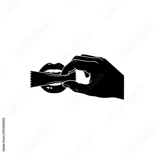 A hand is shown zipping a zipper over a pair of lips to symbolize secrecy and silence.