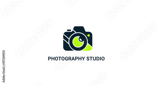 Modern Camera Logo with Eye Symbol - Photography Studio Branding