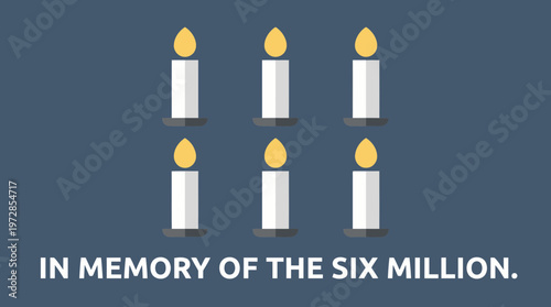 Illustration of the Hebrew words "Yizkor" and "Am Yisrael Chai" in modern calligraphy vector