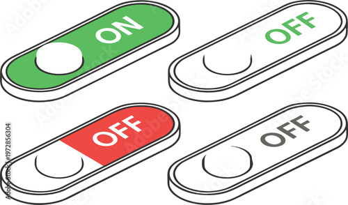 Vector icon set and stickers featuring business web buttons and office folder labels for success in design