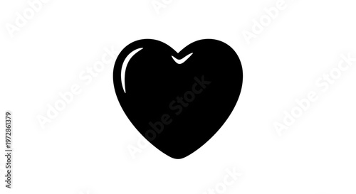 Eternity of Love: A stark, yet powerful black heart, symbolizing love's enduring nature, stands in striking contrast. 