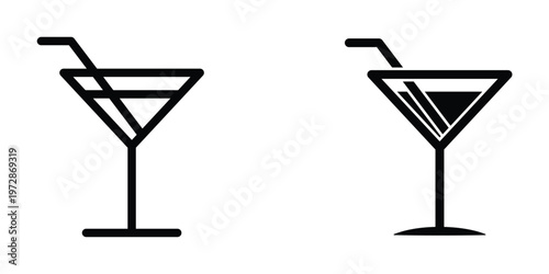 Wine glass icon design template