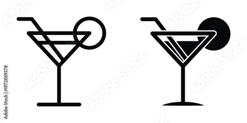 Wine glass icon design template
