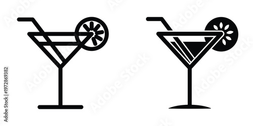 Wine glass icon design template