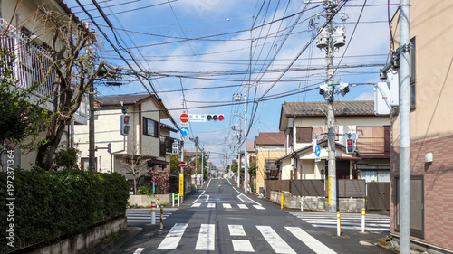 住宅街の交差点
