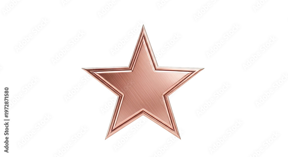 Fototapeta premium Rose Gold Star Award