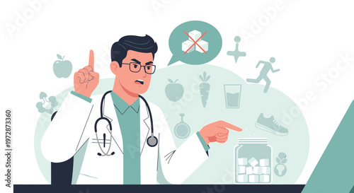 Doctor advises against sugar, promotes healthy lifestyle with exercise and diet