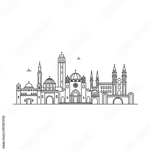 taj mahal vector background