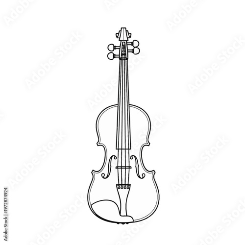 violin isolated on white background