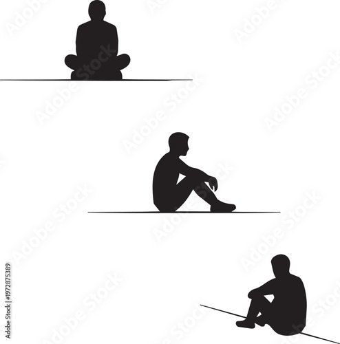 Social Isolation and Loneliness Minimal People Concept Vector Illustration Mental Health Concept