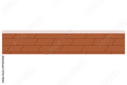 Brick Wall Texture: An even brick wall, rendered in warm tones, creates a sturdy, classical and reliable texture, ideal for evoking a sense of structure and the solidity of architecture.