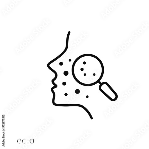 Acne Skin Examination Icon