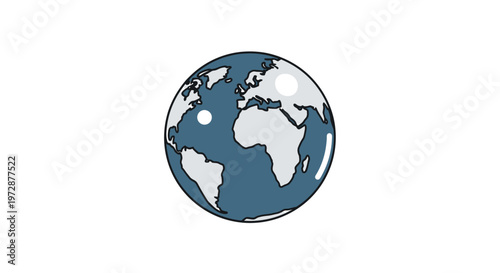 Globe Earth Planet World Map.