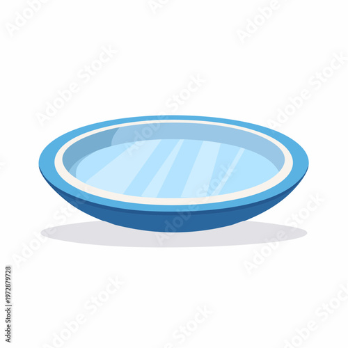 blue inflatable pool illustration for kids summer fun