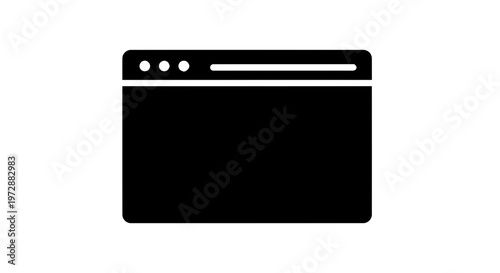 Minimalist Web Browser Window Icon