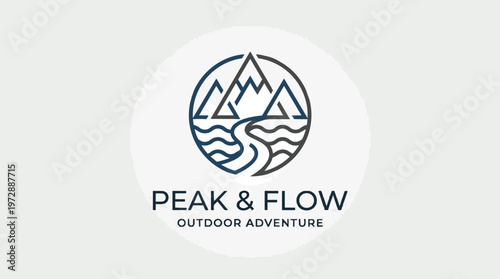 Peak and Flow Outdoor Logo.