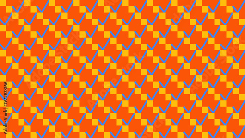 Seamless Checkerboard pattern: A vibrant and captivating seamless pattern featuring a complex design of checks, a visual spectacle perfect for any background or design project.