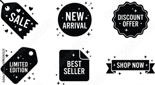 Black and white sale new arrival discount offer limited edition best seller shop now icons