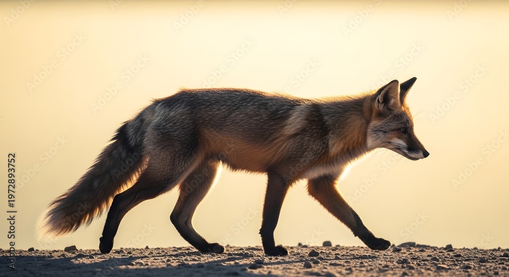 Obraz premium Red fox in natural habitat a stunning portrait of wildlife