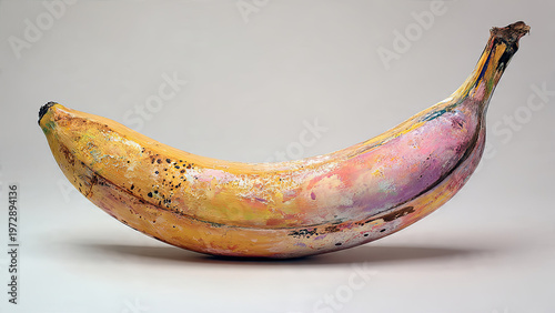 banana on a white background