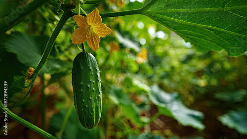 cucumber in the garden