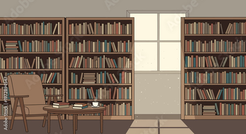 Brown wooden chair and coffee table.