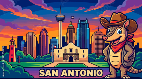 Armadillo in San Antonio City.