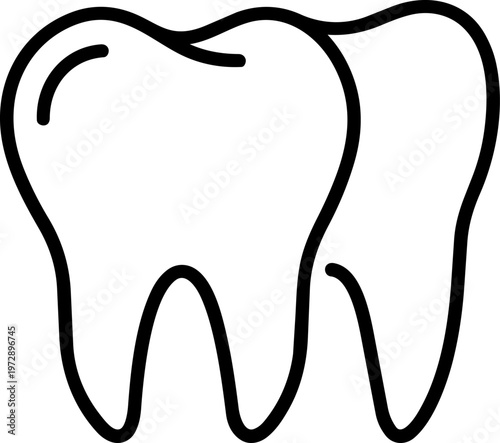 Dental Molar Tooth Illustration.