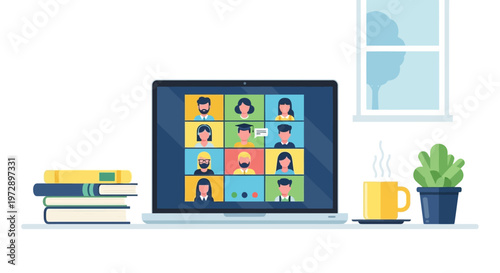 People on Video Conference Call 1.