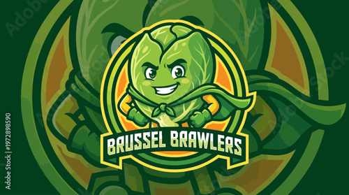 Brussel Brawlers Cartoon Logo.