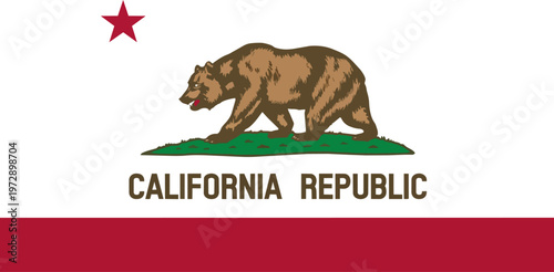 California state flag bear symbol.