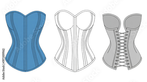 Abstract geometric shapes resembling stylized anatomical structures of a human torso