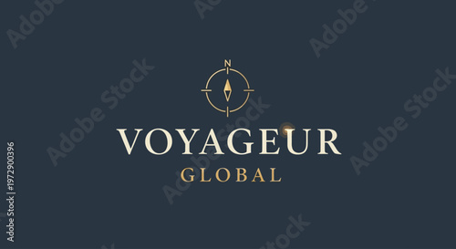 Voyageur Global luxury travel brand logo.