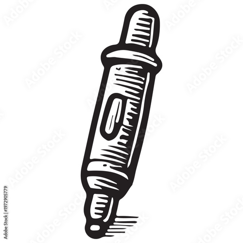 Medical Syringe Injection Tool for Vaccination Treatment and Emergency Healthcare Use