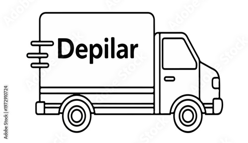 vector delivery truck icon