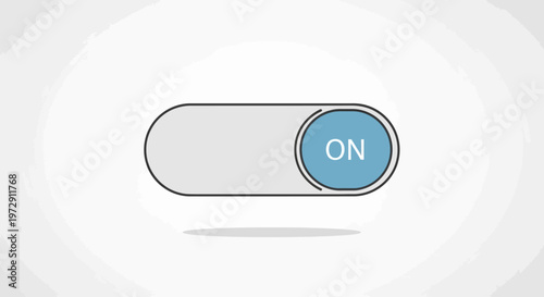 Toggle switch set to ON position