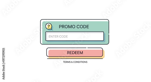 Promo code redeem button online.